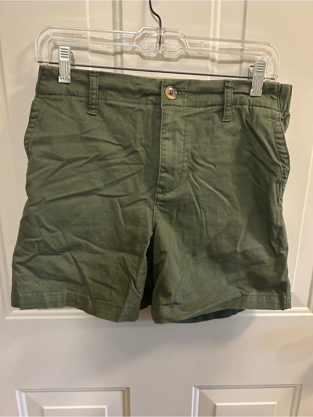 Women’s Olive Green Chino Shorts